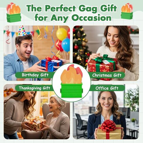 Dumpster Fire Sticky Notes Set, 350 Sheets Funny Sticky Post It Notes for Work and Office, Dumpster Fire Desk Accessories for Coworkers Boss Gift Christmas Birthdays (Garbage Can Set) in Saudi Arabia
