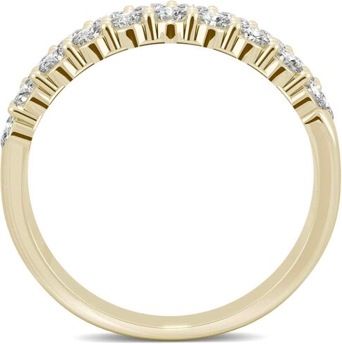 Charles & Colvard 14K Yellow Gold Moissanite 2.4mm Round Band, 1.00cttw DEW in Kuwait