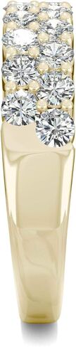 Charles & Colvard 14K Yellow Gold Moissanite 2.4mm Round Band, 1.00cttw DEW in Kuwait