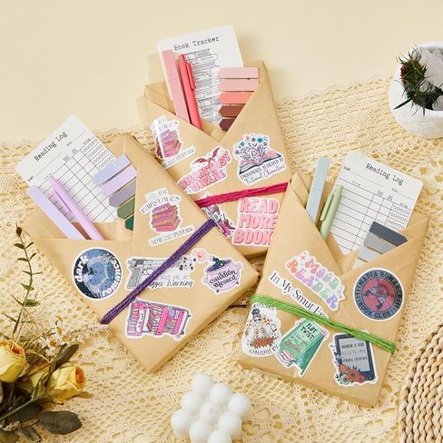 6 مجموعات من التواريخ العمياء مع مستلزمات صندوق هدايا الكتب تتضمن ملصقات كتب رومانسية وأقلام حبر جاف من ورق الكرافت وأقلام تحديد وأكثر من ذلك لقراء مكتبة الكتب وعشاق نادي عيد الحب in Kuwait