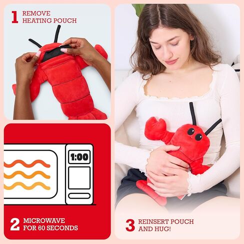 WHAT DO YOU MEME? Happy Helpers Octopus Plush — Menstruation Crustacean Plushies Cute Lavender Scented Heating Pad for Cramps in Kuwait