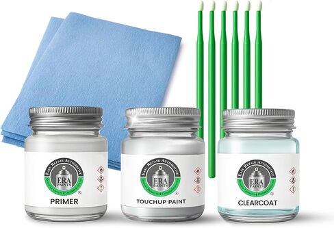 ERA Paints - PSB - Alloy Silver Metallic for MITSUBISHI Exact OEM Color Match Automotive Touch Up Paint for Cars - Scratch & Chip Repair for Metal & Plastic - Premium Kit - Made in USA in Kuwait