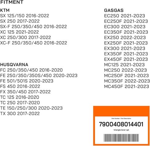 ذراع ربط التعليق الخلفي POWERPARTS Triangle Lever CPL لـ KTM، Husqvarna، GasGas 2016-2023 | يستبدل OEM 7900408014401 in Saudi Arabia