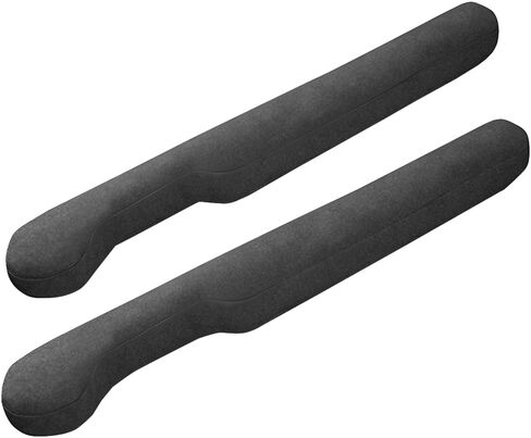 2PCS Car Seat Gap Filler, 2PCS Leather Between Chair Console Gap Plug to Impede ltems from Dropping, Automotive Interior Seat Seam Guard Stopper, Universal for Sedan RV Truck (Black) in Saudi Arabia