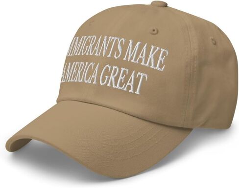 NX Immigrants Make America Great Embroidered Dad Hat Curved Bill Low Crown Relaxed Fit Adjustable Cap Men Women in Saudi Arabia