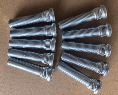 10pcs Wheel Studs M14x1.5 Lug Stud 610-004 16mm Knurl, 59.8mm Length Replacement for 2015-2024 Ford Expedition F150 Lobo, 22-24 Bronco, Lincoln Mark LT Navigator in Saudi Arabia