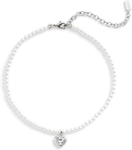 COACH Womens Stone Heart Pearl Choker Necklace in Saudi Arabia