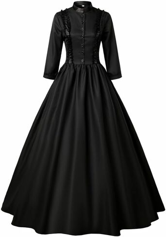 Victorian Dress Renaissance Gothic Vampire Dress Medieval Wedding Dresses Halloween Cosplay Costume in Saudi Arabia