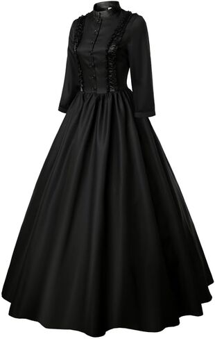 Victorian Dress Renaissance Gothic Vampire Dress Medieval Wedding Dresses Halloween Cosplay Costume in Saudi Arabia