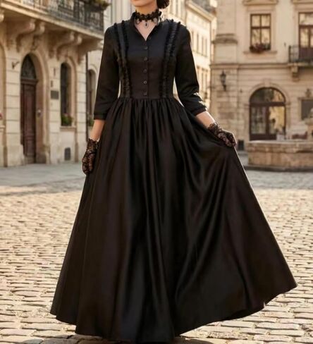Victorian Dress Renaissance Gothic Vampire Dress Medieval Wedding Dresses Halloween Cosplay Costume in Saudi Arabia