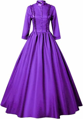 Victorian Dress Renaissance Gothic Vampire Dress Medieval Wedding Dresses Halloween Cosplay Costume in Saudi Arabia
