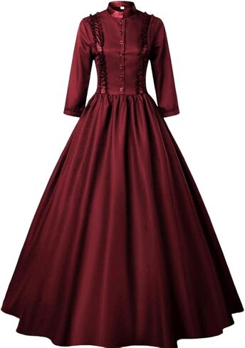 Victorian Dress Renaissance Gothic Vampire Dress Medieval Wedding Dresses Halloween Cosplay Costume in Saudi Arabia
