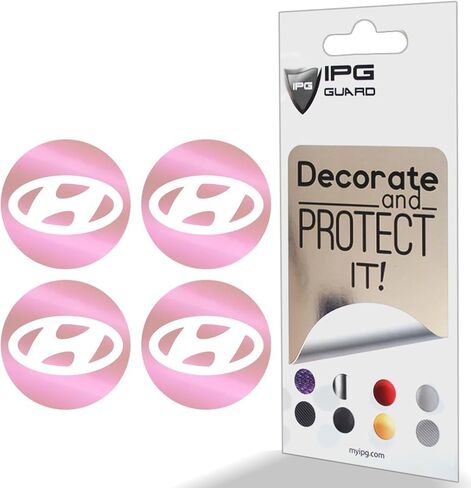 IPG Decal Made for Hyundai 2011-23 Sonata/Azera/Santa Fe (2.16" Decal - 2.31" Center Cap) Outside of Logo Outer Stickers (4 Units) (Pearl Pink) in Saudi Arabia