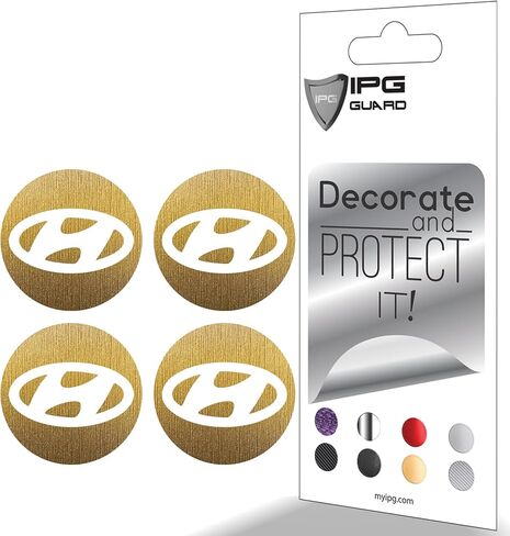 IPG Decal Made for Hyundai 2011-23 Sonata/Azera/Santa Fe (2.16" Decal - 2.31" Center Cap) Outside of Logo Outer Stickers (4 Units) (Pearl Pink) in Saudi Arabia
