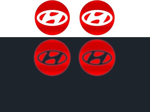 IPG Decal Made for Hyundai 2011-23 Sonata/Azera/Santa Fe (2.16" Decal - 2.31" Center Cap) Outside of Logo Outer Stickers (4 Units) (Pearl Pink) in Saudi Arabia