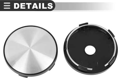 Motoforti Universal Wheel Center Caps Hub Covers, 60mm Dia, Plastic, Black, 4 Pcs in Saudi Arabia
