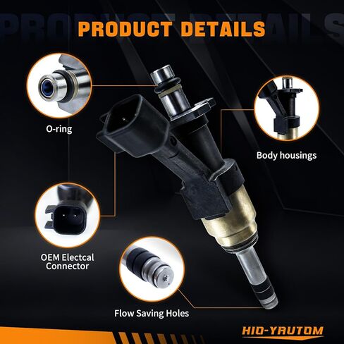 12668390 حاقن الوقود 8 قطع 6 فتحات متوافق مع شيفروليه سيلفرادو 1500 2500 سوبربان تاهو شايان جي إم سي سييرا 1500 يوكون 5.3 لتر V8 2014-2018 بديل لـ FJ1217 12668390 12672368 in Kuwait