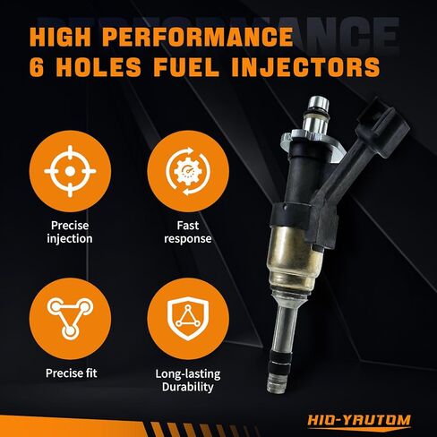 12668390 حاقن الوقود 8 قطع 6 فتحات متوافق مع شيفروليه سيلفرادو 1500 2500 سوبربان تاهو شايان جي إم سي سييرا 1500 يوكون 5.3 لتر V8 2014-2018 بديل لـ FJ1217 12668390 12672368 in Kuwait