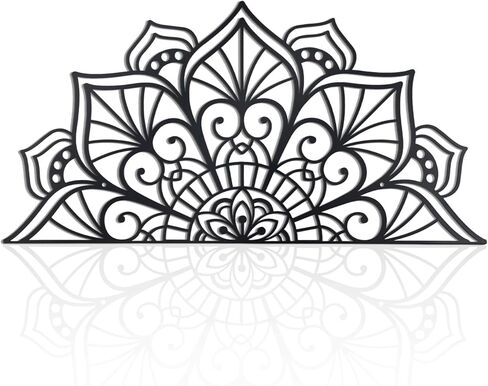 OYEFLY Metal Mandala Wall Art,Vintage Wall Decor (Black Medium) in Saudi Arabia