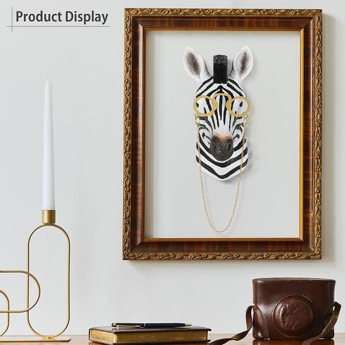 UITWMKTG Simulated Animal Head Wall Decor Colored Animal Sculptures Wall Mount 3D Wall Art Decoration for Home Bedroom Living Room Decor Zebra in Saudi Arabia