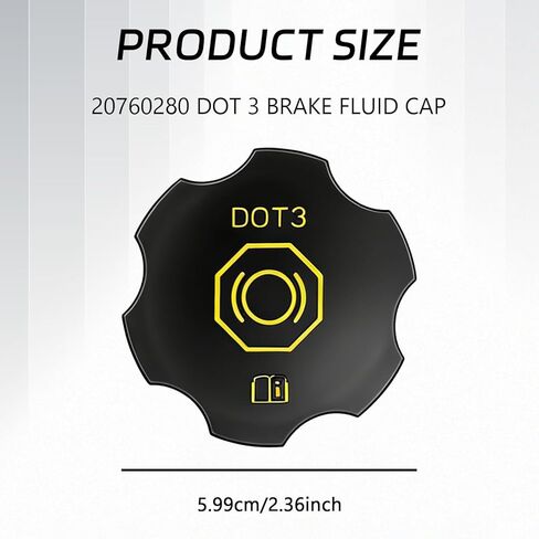 Dot 3 Brake Fluid Cap Replacement, 20760280 Brake Master Cylinder Reservoir Cap for Cadillac Escalade ESV Chevy Suburban Tahoe Silverado Volt GMC Yukon Sierra Acadia Canyon Buick Enclave Lucerne in Kuwait