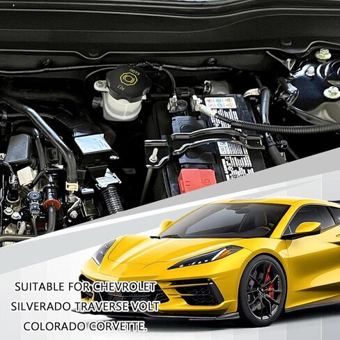 Dot 3 Brake Fluid Cap Replacement, 20760280 Brake Master Cylinder Reservoir Cap for Cadillac Escalade ESV Chevy Suburban Tahoe Silverado Volt GMC Yukon Sierra Acadia Canyon Buick Enclave Lucerne in Kuwait