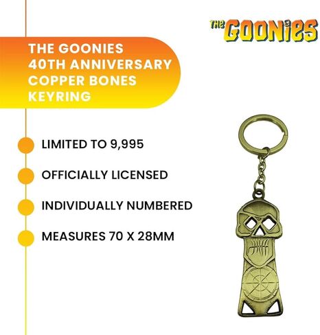 حلقة مفاتيح على شكل عظام نحاسية من مجموعة Goonies 40th Anniversary Collection in Saudi Arabia