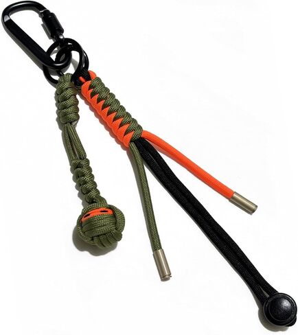 سلسلة مفاتيح باراكورد مصنوعة يدويًا - حامل مفاتيح مضفر متين مع مشبك حلقة تسلق in Kuwait