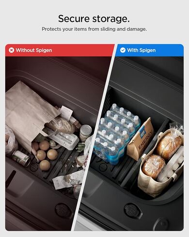 Front Trunk Divider for Tesla Model Y Juniper Premium/Performance 2025 2026 - Storage Organization Solution, Silicone Padded Snug Fit, Reduces Rattle Noise, Frunk Organizer Partition Set (Pack of 2) in Saudi Arabia
