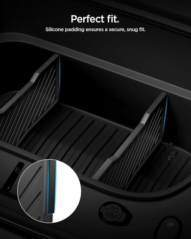 Front Trunk Divider for Tesla Model Y Juniper Premium/Performance 2025 2026 - Storage Organization Solution, Silicone Padded Snug Fit, Reduces Rattle Noise, Frunk Organizer Partition Set (Pack of 2) in Saudi Arabia