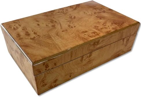 Cruiser's Caché Burl Wood Design Luxe Decorative Box | Fully Suede-Lined | (Small - 8 inches) in Saudi Arabia