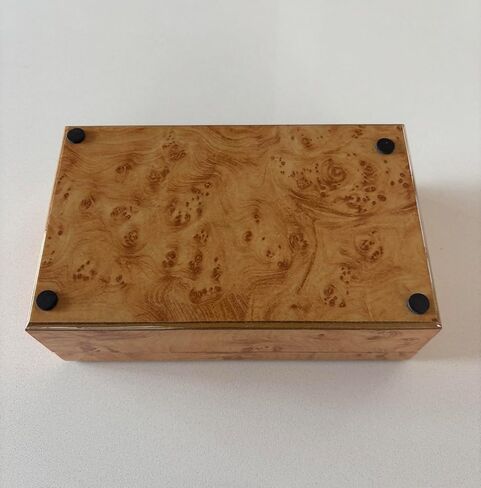 Cruiser's Caché Burl Wood Design Luxe Decorative Box | Fully Suede-Lined | (Small - 8 inches) in Saudi Arabia