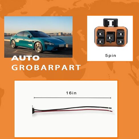 Windshield Wiper Motor Control Pulse Board Module Connector Wiring Harness Pigtail Plug Wire for Escalade Tahoe Blazer Astro Yukon Jimmy Sonoma Compatible with Gm Trucks/Suvs in Saudi Arabia