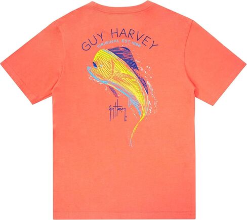 تي شيرت برسومات HarbourLite بأكمام قصيرة للأولاد من Guy Harvey in Saudi Arabia