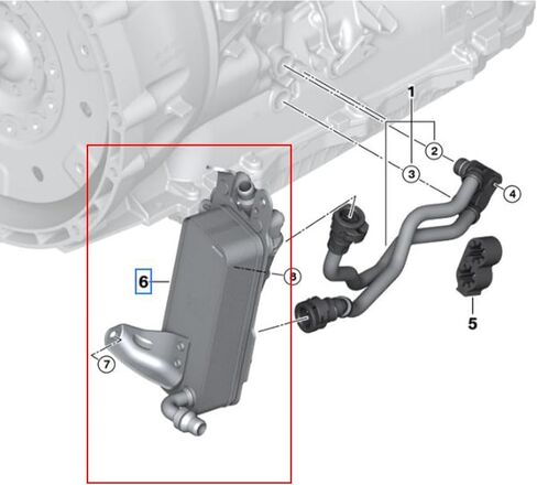 AMCC Engine Oil Cooler Compatible with BMW B38 B47 B48 F20 F23 F22 F34 F31 F36 F33 F32 118i 120i 125i 218i 220i 225i 320i 330i 30i xDrive M Replaces: 17218514515 in Kuwait
