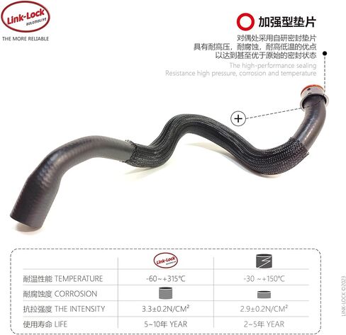 LINK-LOCK Coolant Pipe Water Tank to Secondary Kettle Water Pipe A2215010282 2215010282 For Mercedes-Benz M272 m273 s300 s350 s400 s500 in Saudi Arabia