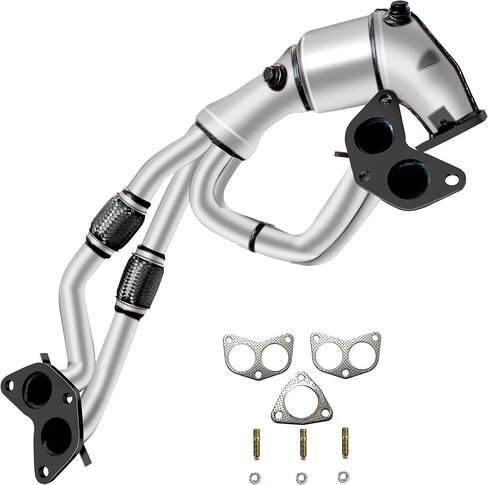 [أمامي] محول حفاز مشعب عادم FortunaFlow متوافق مع Subaru Forester 2006-2010، Impreza 2006-2011، Legacy/Outback 2006-2012، Saab 9-2X 2006 2.5L (معيار التدفق العالي المتوافق مع وكالة حماية البيئة) in Saudi Arabia