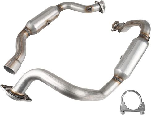 Torchbeam Stainless Steel Catalytic Converter Kit Fit for Ford 2011-2022 F-250 Super Duty 6.2L, 2011-2022 F-350 Super Duty 6.2L OE# 50370, 645158, 73004, 30603, BC3Z5F250D, 19458 (EPA Compliant) in Saudi Arabia