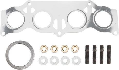 طقم المحول الحفاز الأمامي من الفولاذ المقاوم للصدأ Torchbeam مناسب لسيارة Toyota 2007-2009 Camry 2.4L OE# 41053، 641304، 16534، 2505128300، 641518، 40587، 641510، 51347، 751120 (متوافق مع وكالة حماية البيئة) in Saudi Arabia