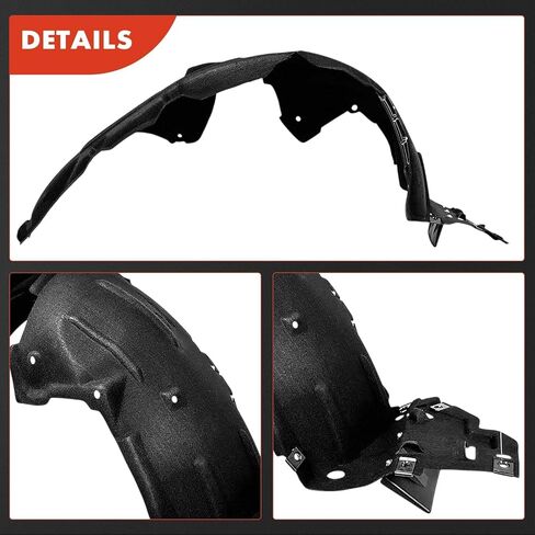A-Premium Pair Front Inner Fenders Liner Splash Shield Set with Clips - Compatible with Honda HR-V HRV 2019 2020 2021 2022 - Factory Fresh (PET+PP), Not Refurbished or Recycled in Saudi Arabia