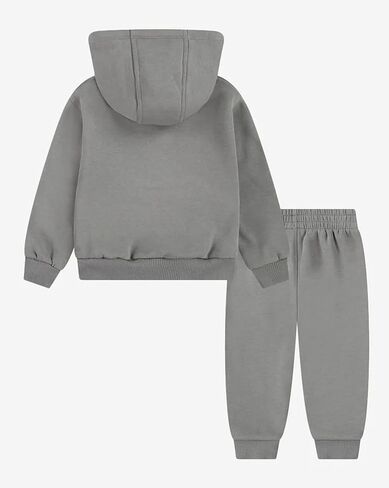بلوفر بغطاء رأس صوف للأطفال الصغار من Nike، طقم بدلة رياضية مكون من قطعتين (رمادي، 12 شهرًا) in Saudi Arabia