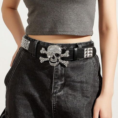 1 قطعة حزام كاجوال للرجال Y2K Punk Spike Star Buckle كاجوال، متعدد الاستخدامات للارتداء اليومي الصيف، المدرسة غير الرسمية، الأعمال in Saudi Arabia