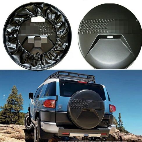 يناسب 2007-2022 Toyota FJ Cruiser غطاء الإطار الاحتياطي مجموعة الغلاف الصلب المجددة in Kuwait