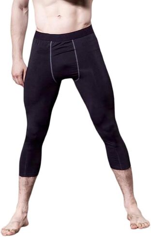 Men's Compression Pants Cool Dry Athletic Leggings Workout Running Tights Sports Active Base Layer Yoga Pants in Saudi Arabia