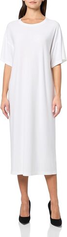 Norma Kamali Women's Short Sleeve Boxy Dress to Midcalf in Saudi Arabia