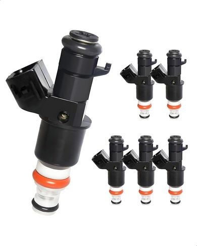 Fuel Injector Compatible with Acura MDX/TL 2003-2008, Honda Accord/Odyssey/Pilot/Ridgeline 2003-2017, Saturn Vue 2004-2007 - V6 3.0L, 3.2L & 3.5L Replacement for FJ485 16450-RCA-A01 in Saudi Arabia