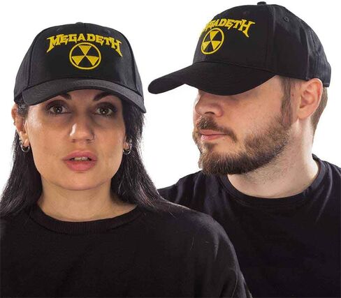 Megadeth Baseball Cap Hazard Band Logo Official Black Strapback Size One Size in Saudi Arabia
