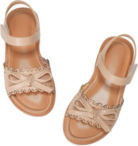 Toddler Girls Sandals Flower Girl Dress Shoes Open Toe Little Kid Summer Flats in Saudi Arabia