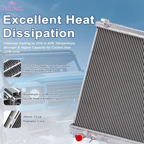 3Row المبرد ل 2004-2015 نيسان تيتان أرمادا 5.6L V8 2005-2012 2006 2007 2008 2009 2010 2011 2013 2014 مشعات الألومنيوم in Kuwait