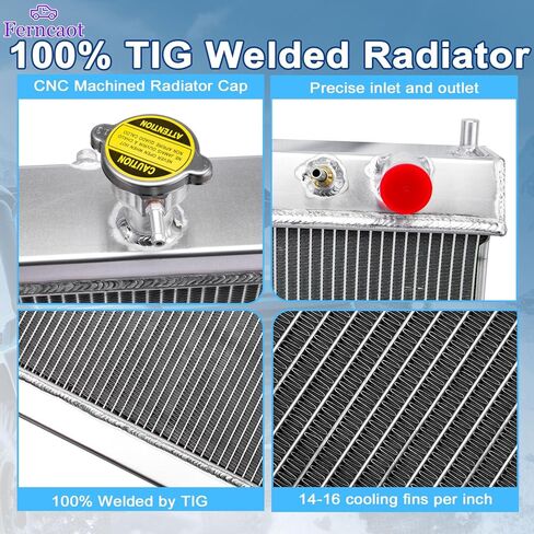 3Row المبرد ل 2004-2015 نيسان تيتان أرمادا 5.6L V8 2005-2012 2006 2007 2008 2009 2010 2011 2013 2014 مشعات الألومنيوم in Kuwait